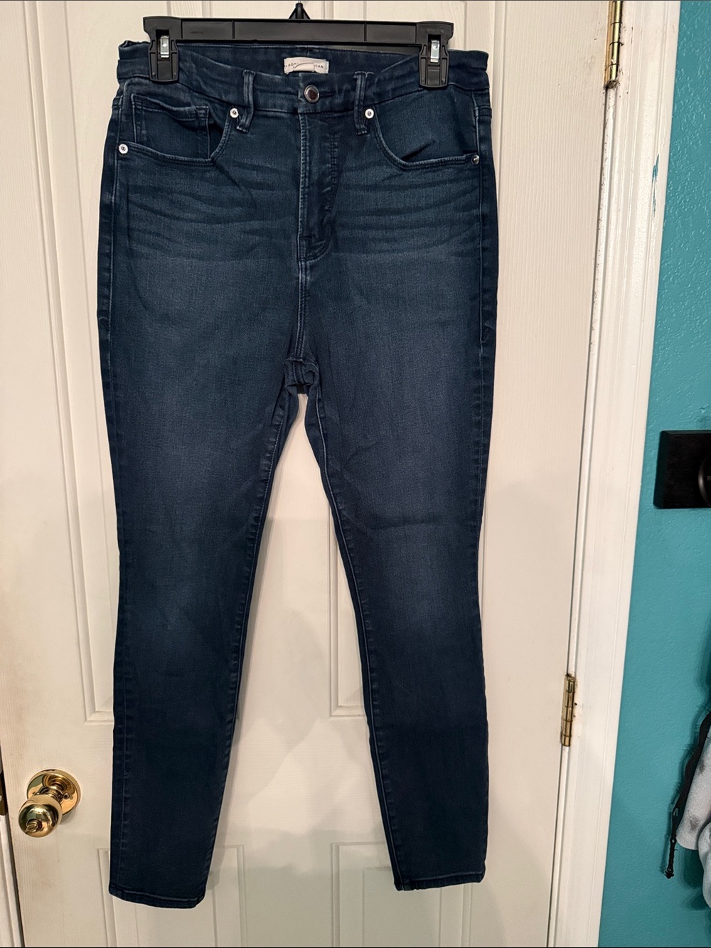 Good American Dark Indigo Skinny Jeans